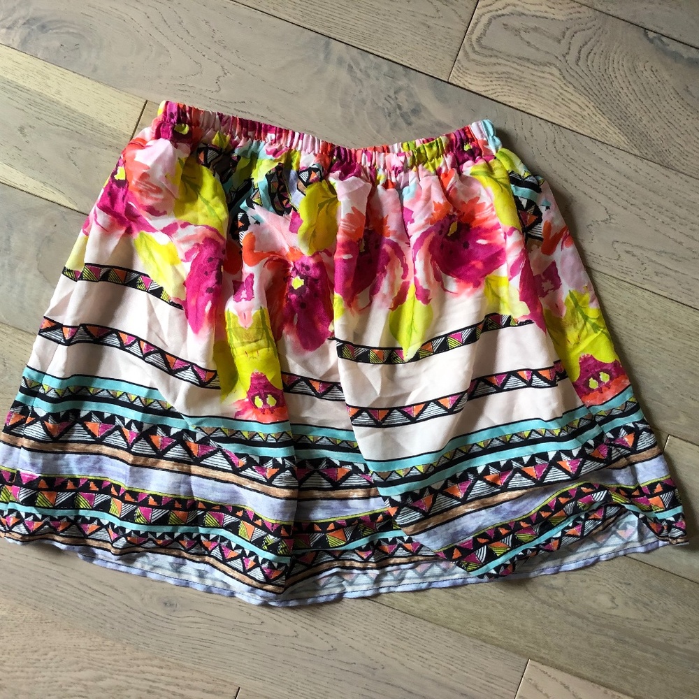 Everly Floral A-line Skirt